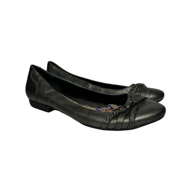 B.O.C by Born Grey metallic flats shoes 10 - Picture 1 of 9